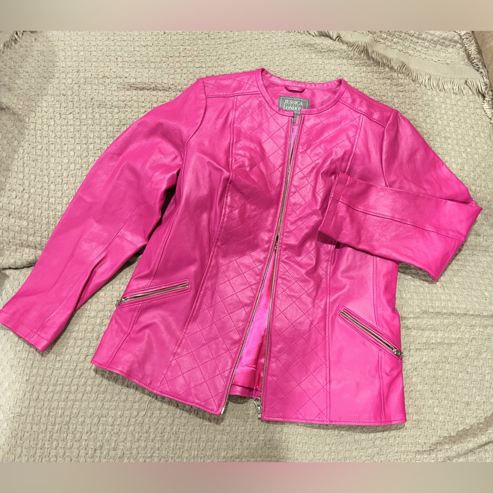 Vintage Pink leather jacket